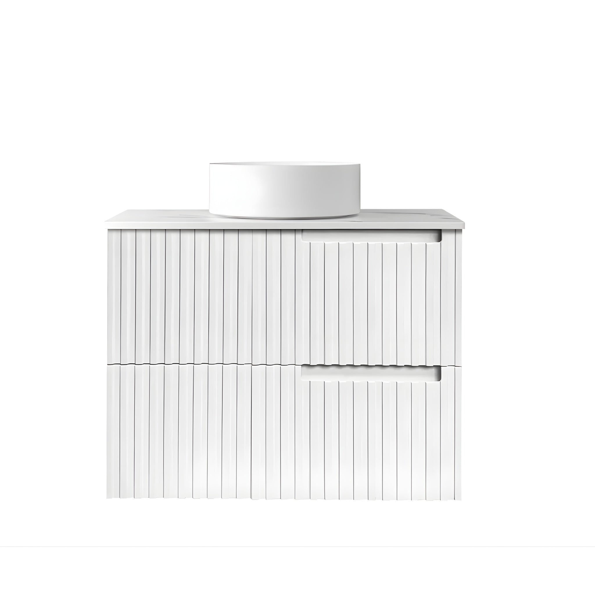 OTTI NOOSA MATTE WHITE 750MM SINGLE BOWL WALL HUNG VANITY