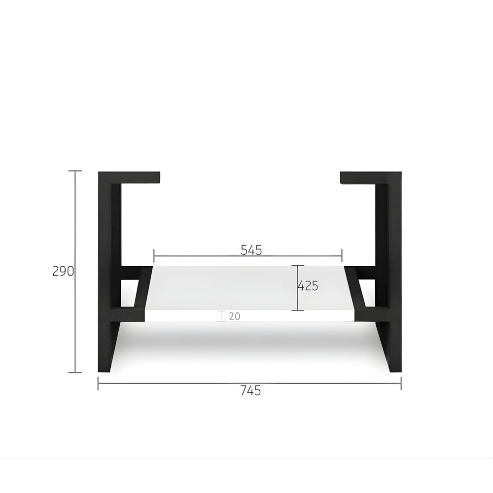 OTTI NOOSA MATTE WHITE 750MM SINGLE BOWL FLOOR STANDING VANITY