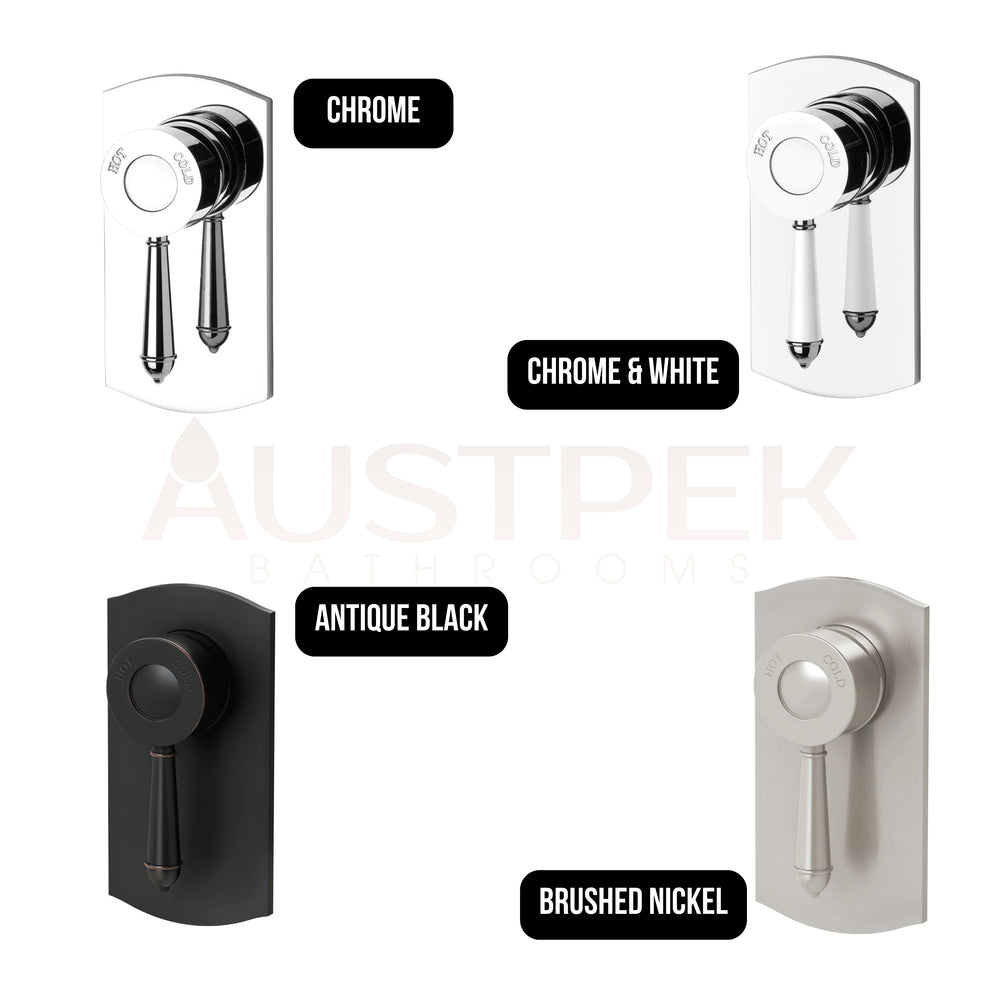 PHOENIX NOSTALGIA SHOWER WALL MIXER BRUSHED NICKEL