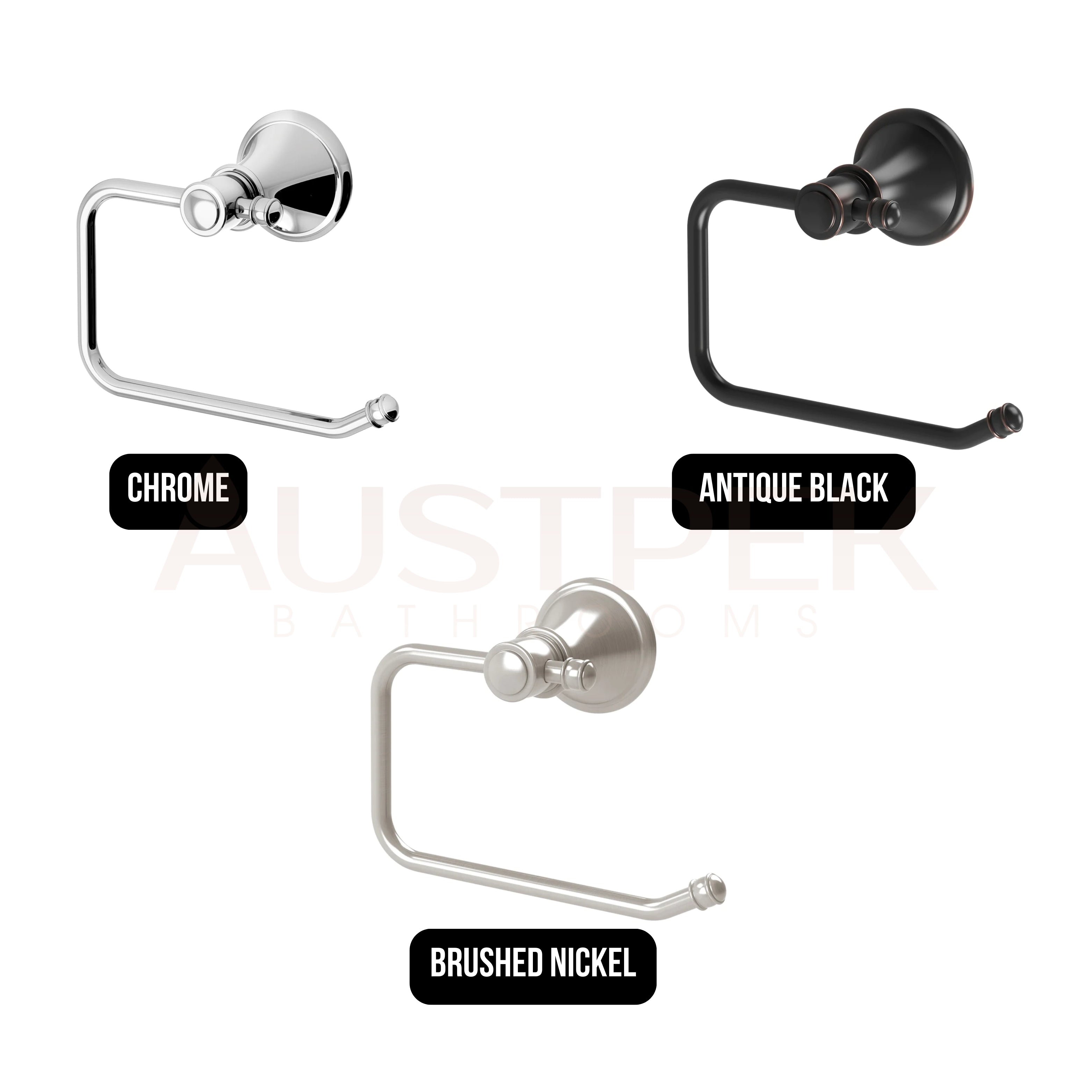 PHOENIX NOSTALGIA TOILET ROLL HOLDER ANTIQUE BLACK 140MM