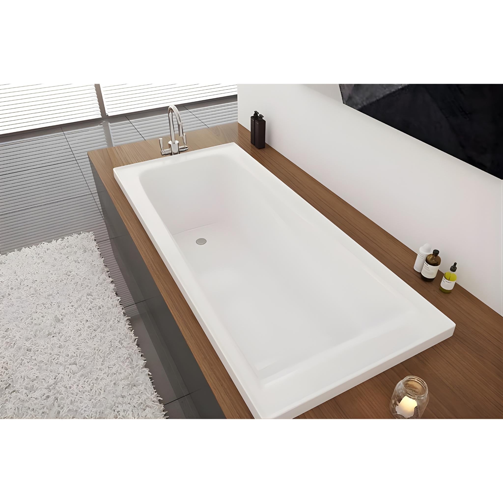 DECINA NOVARA INSET BATH GLOSS WHITE (AVAILABLE IN 1525MM, 1650MM AND 1665MM)