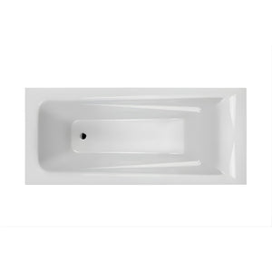 DECINA NOVARA INSET BATH GLOSS WHITE (AVAILABLE IN 1525MM, 1650MM AND 1665MM)