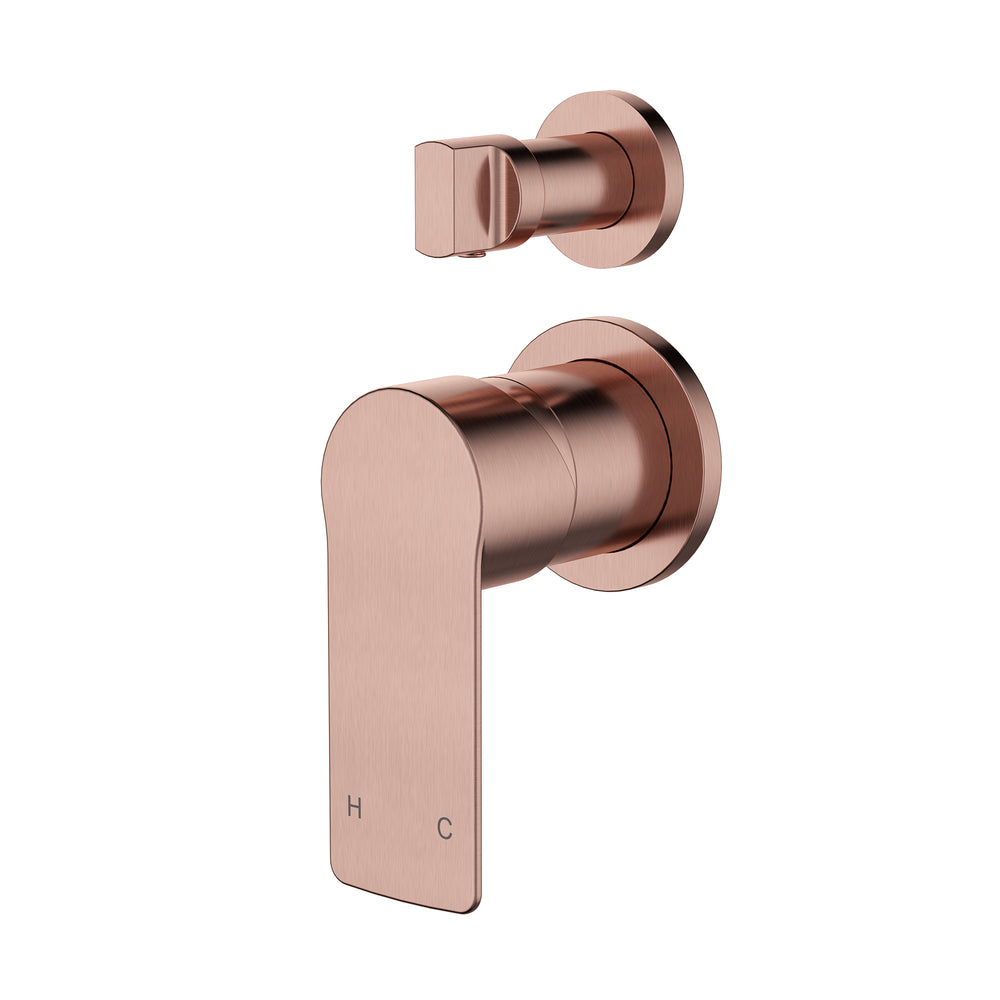 MODERN NATIONAL NOVA LEAD FREE SHOWER DIVERTER MIXER CHAMPAGNE