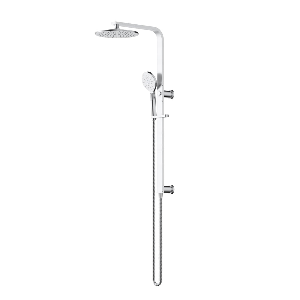 MODERN NATIONAL NOVA LEAD FREE SHOWER COLUMN SET BRUSHED CHROME
