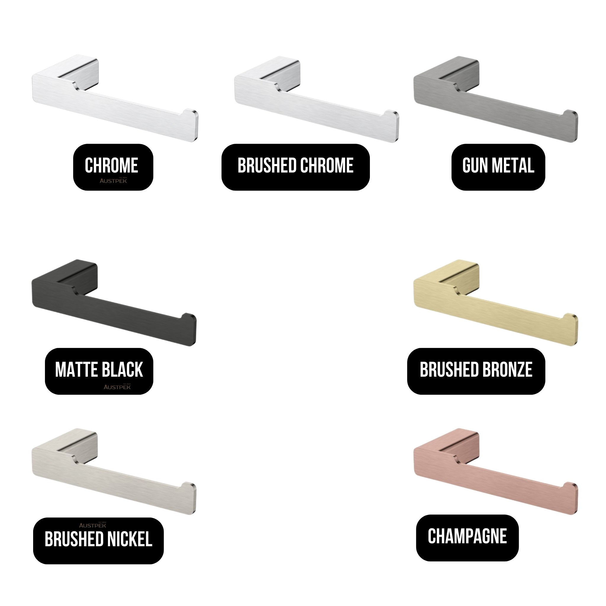 MODERN NATIONAL NOVA TOILET PAPER HOLDER MATTE BLACK