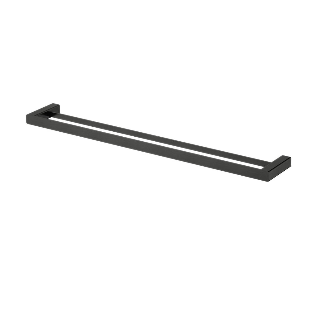 MODERN NATIONAL NOVA DOUBLE TOWEL RAIL 779MM MATTE BLACK