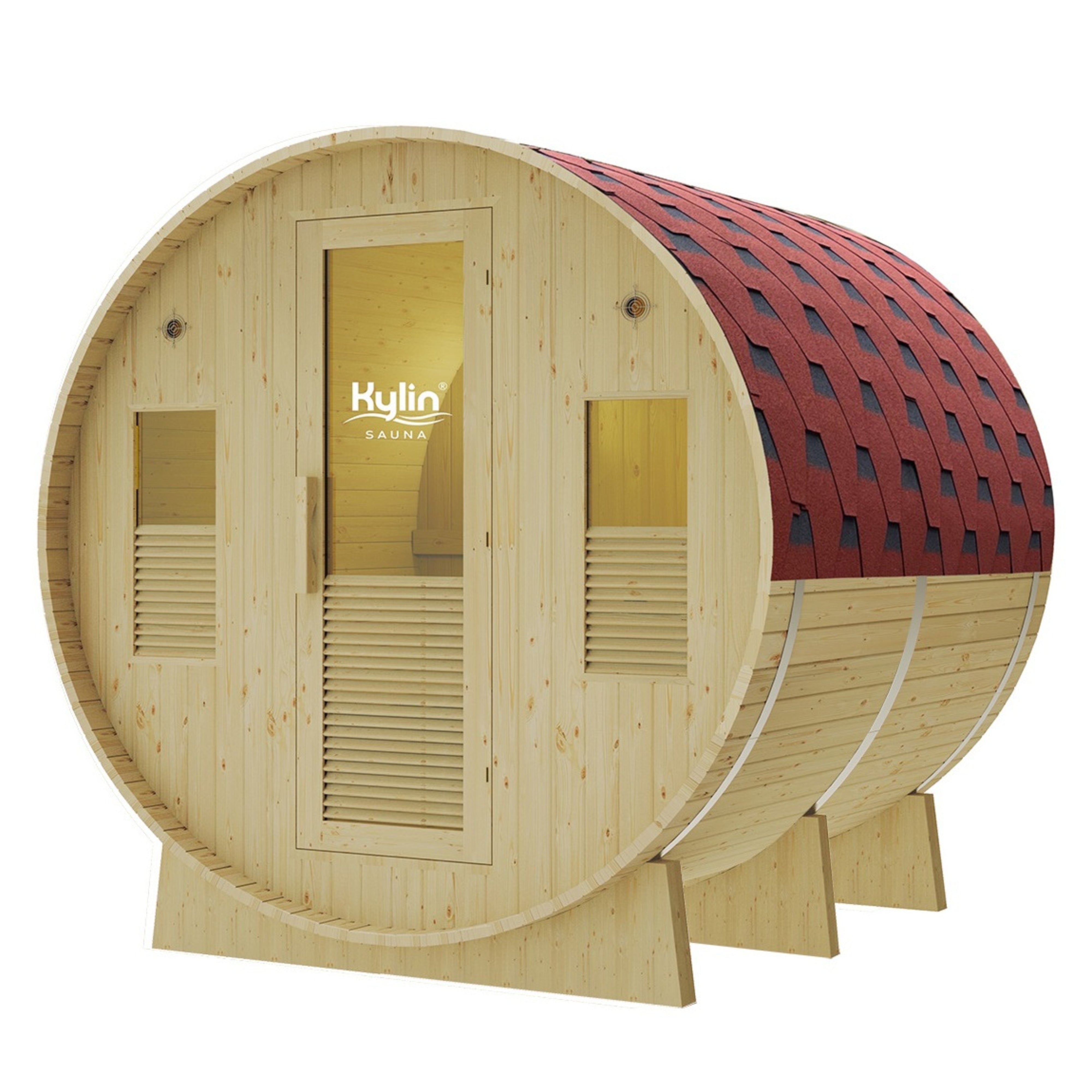 KYLIN 6 PERSON OUTDOOR BARREL SAUNA