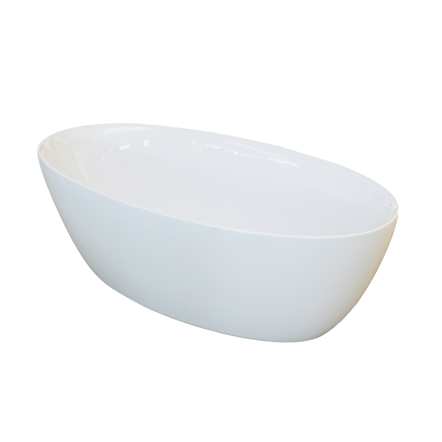 OLIVERI NAPLES FREESTANDING BATHTUB HIGH GLOSS WHITE (AVAILABLE IN 1500MM AND 1700MM)