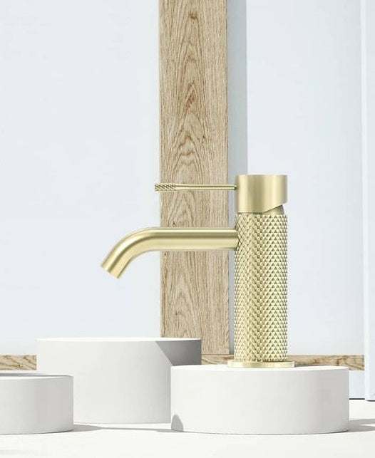 NERO OPAL BASIN MIXER 157MM BRUSHED GOLD