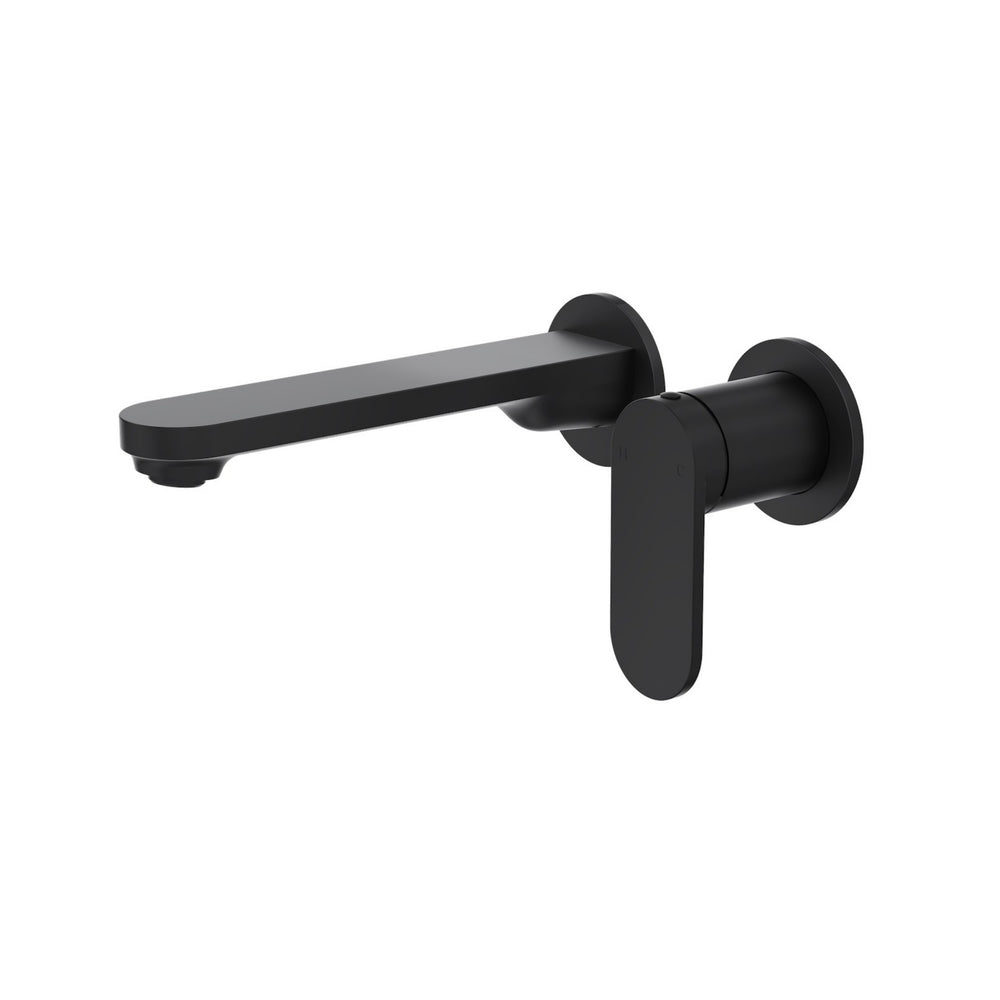 LINSOL CAPO 2-PLATE WALL BASIN / BATH MIXER 188MM MATTE BLACK