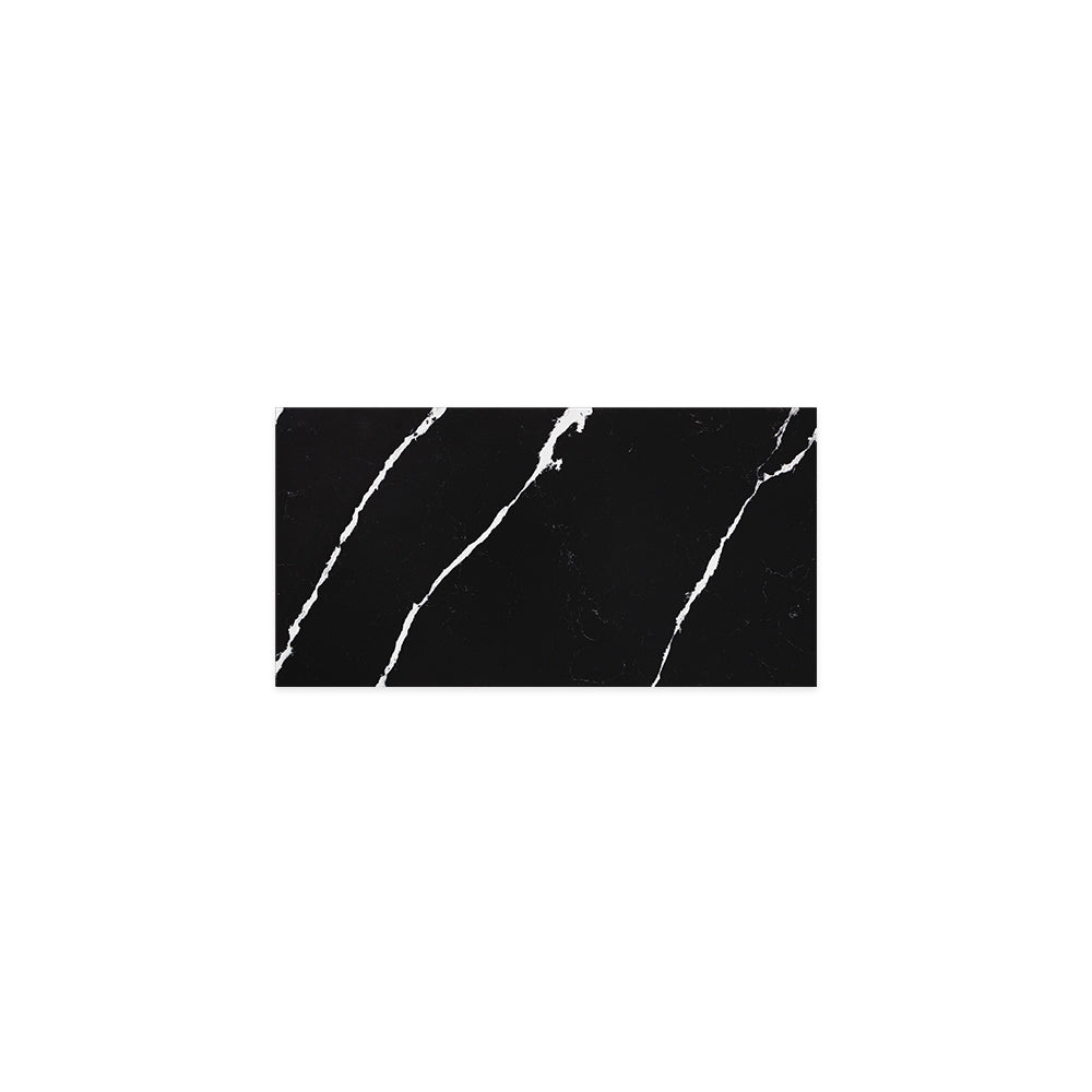FIENZA NERO VENA SILICA FREE RECTANGULAR STONE BENCHTOP (AVAILABLE IN 600MM, 750MM, 900MM, 1200MM, 1500MM AND 1800MM)