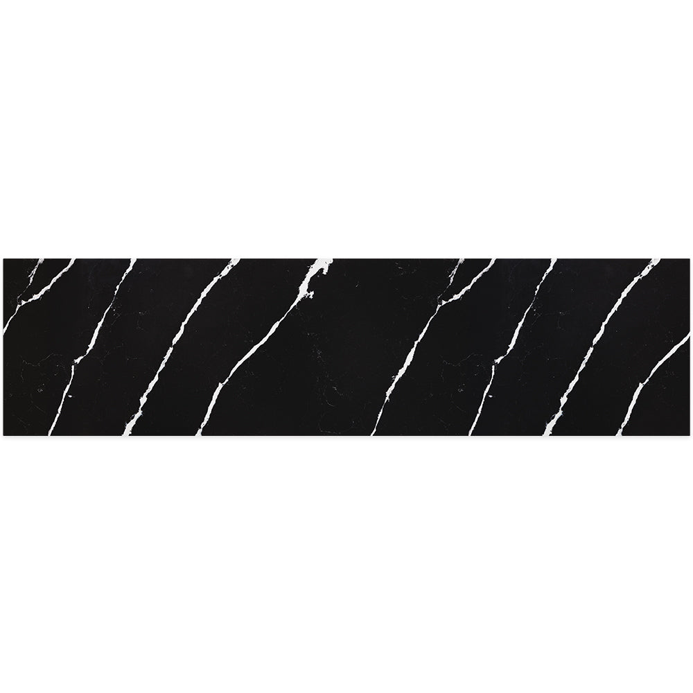 FIENZA NERO VENA SILICA FREE RECTANGULAR STONE BENCHTOP (AVAILABLE IN 600MM, 750MM, 900MM, 1200MM, 1500MM AND 1800MM)