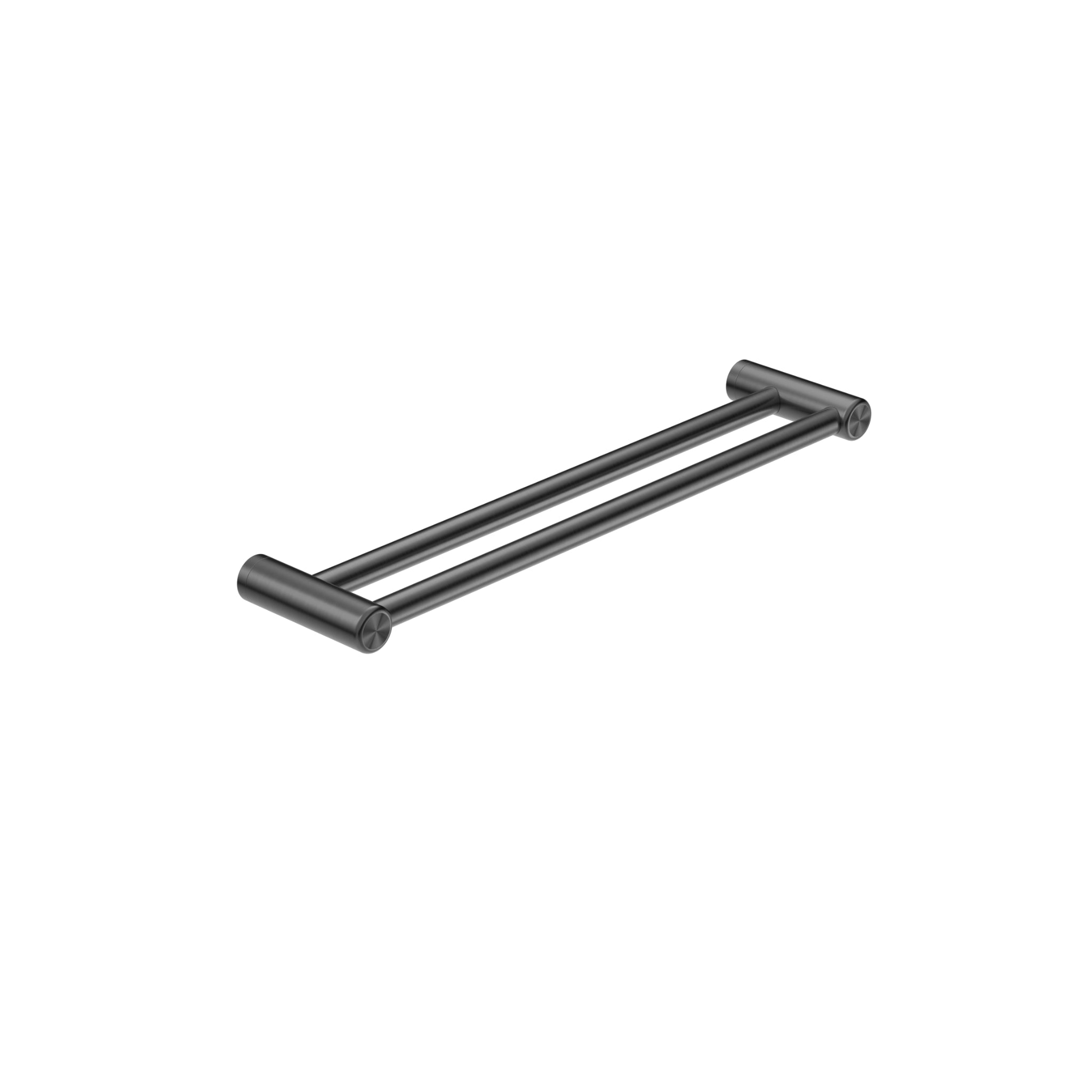 NERO MECCA CARE DOUBLE TOWEL GRAB RAIL GUN METAL (AVAILABLE IN 600MM AND 900MM)