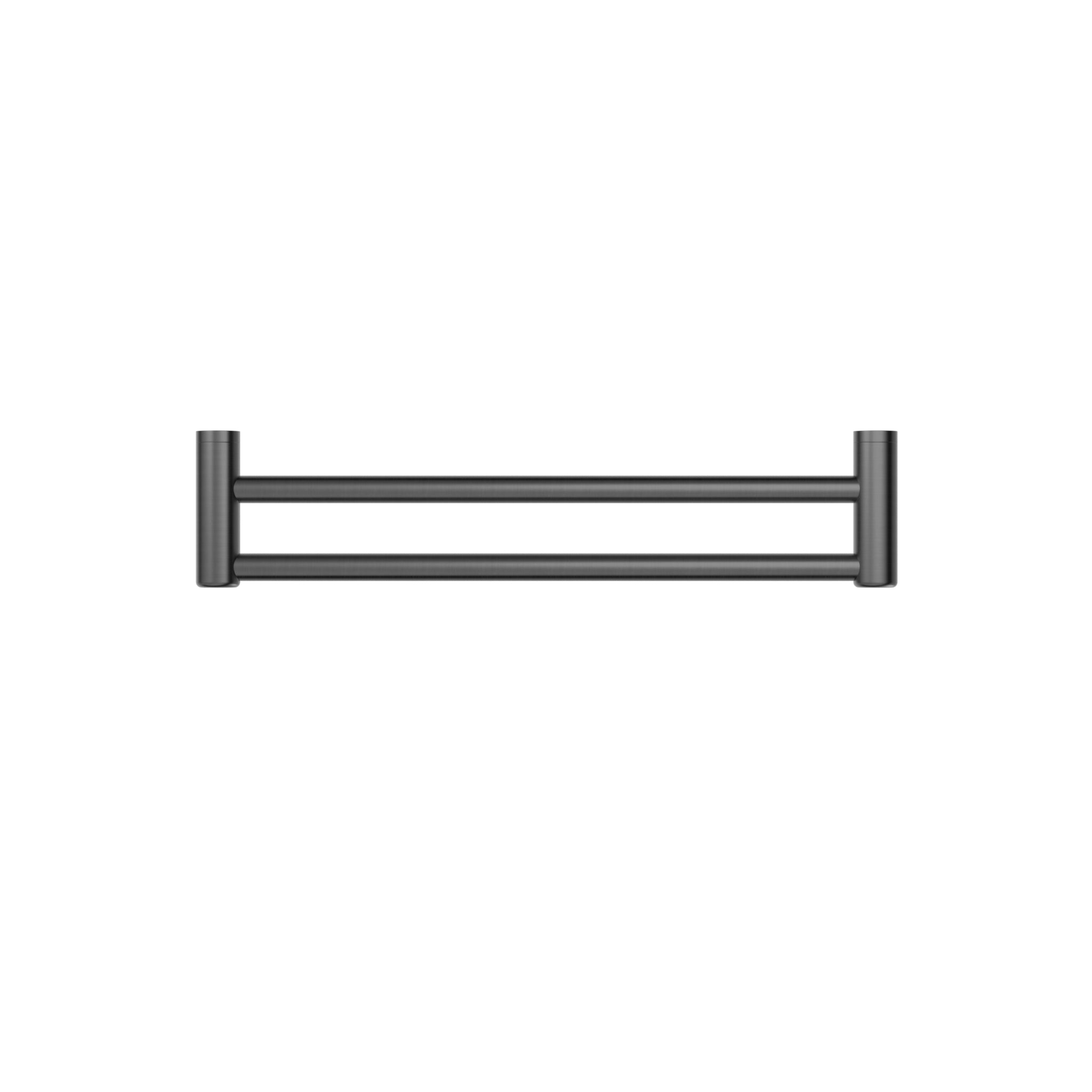 NERO MECCA CARE DOUBLE TOWEL GRAB RAIL GUN METAL (AVAILABLE IN 600MM AND 900MM)