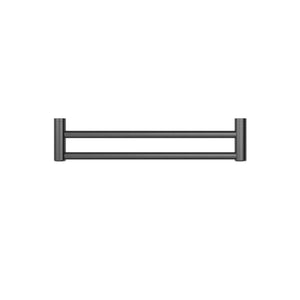 NERO MECCA CARE DOUBLE TOWEL GRAB RAIL GUN METAL (AVAILABLE IN 600MM AND 900MM)