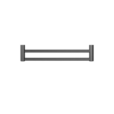 NERO MECCA CARE DOUBLE TOWEL GRAB RAIL GUN METAL (AVAILABLE IN 600MM AND 900MM)
