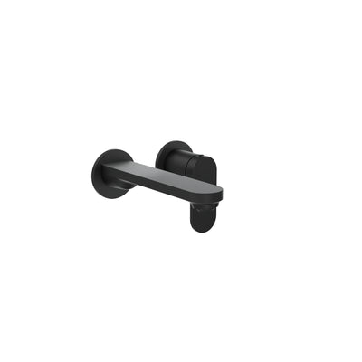 LINSOL CAPO 2-PLATE WALL BASIN / BATH MIXER 188MM MATTE BLACK