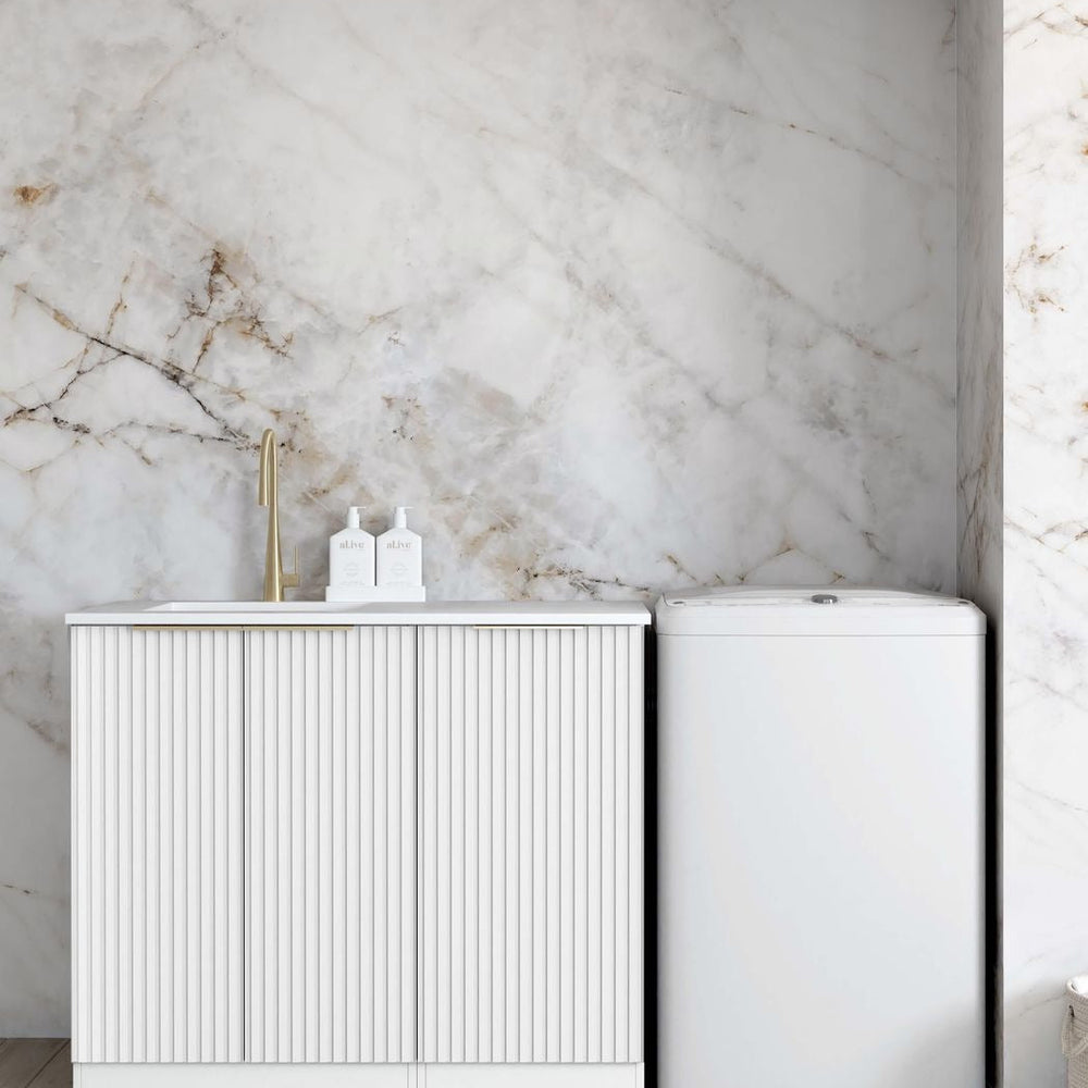 OTTI NOOSA MATTE WHITE 630MM BASE LAUNDRY CABINET