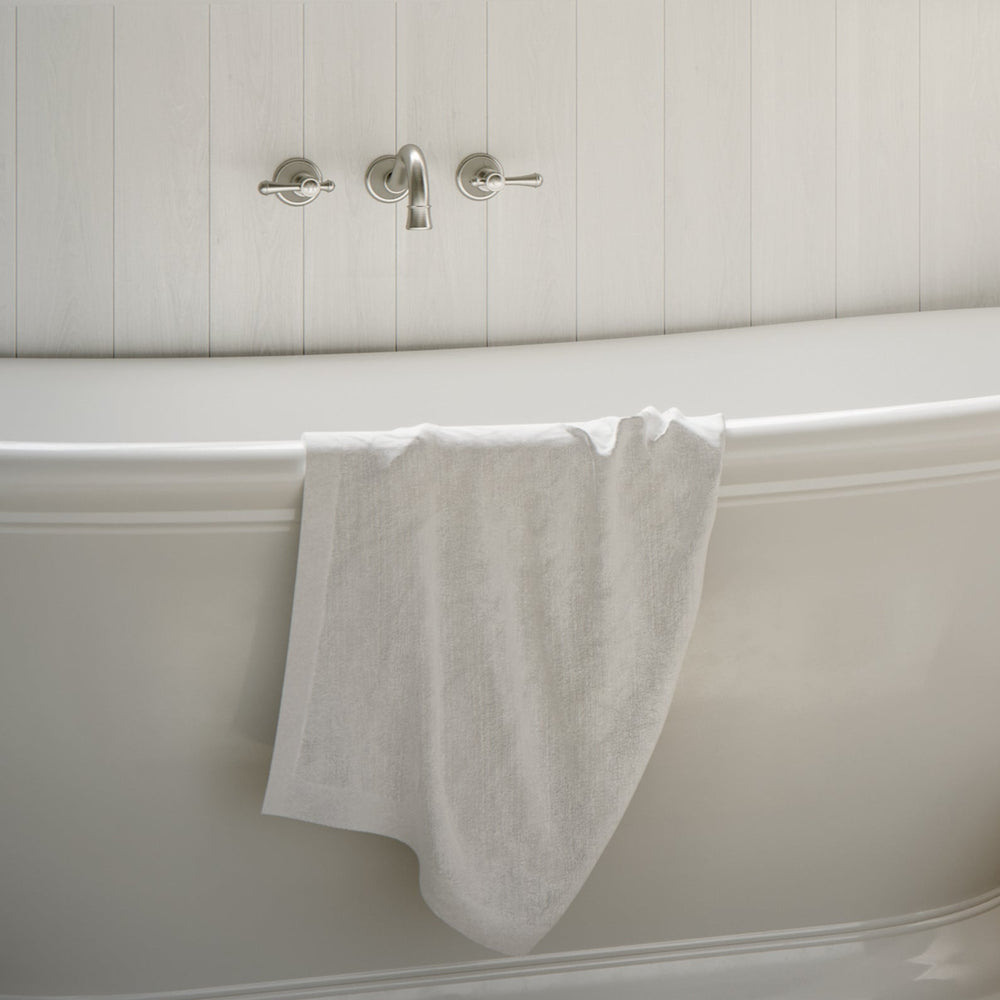 PHOENIX NOSTALGIA THREE-PIECE LEVER BASIN AND BATH SET 180MM SHEPHERDS CROOK BRUSHED NICKEL