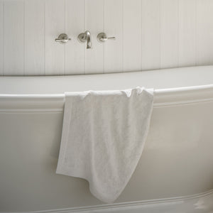PHOENIX NOSTALGIA THREE-PIECE LEVER BASIN AND BATH SET 180MM SHEPHERDS CROOK BRUSHED NICKEL