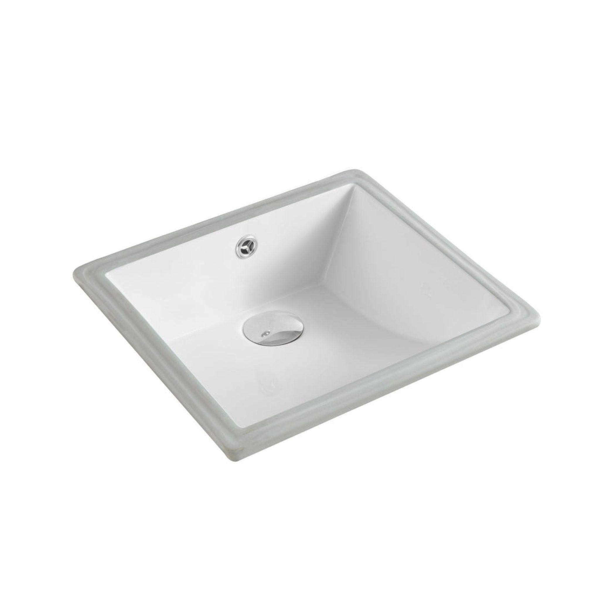 MERCIO NUE SQUARE UNDER COUNTER BASIN GLOSS WHITE 440MM