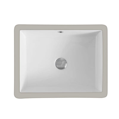 MERCIO NUE RECTANGULAR UNDER COUNTER BASIN GLOSS WHITE 495MM
