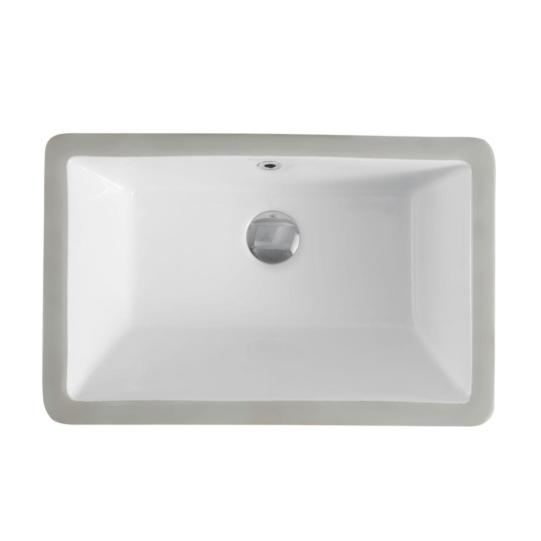 MERCIO NUE RECTANGULAR UNDER COUNTER BASIN GLOSS WHITE 530MM