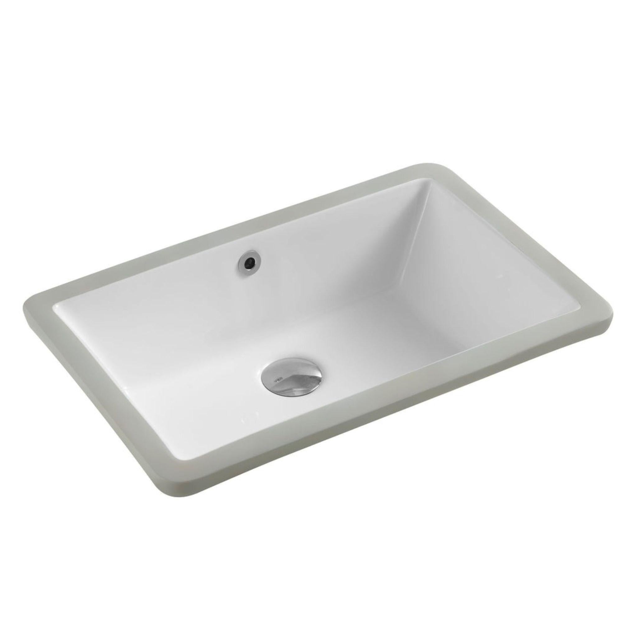 MERCIO NUE RECTANGULAR UNDER COUNTER BASIN GLOSS WHITE 530MM