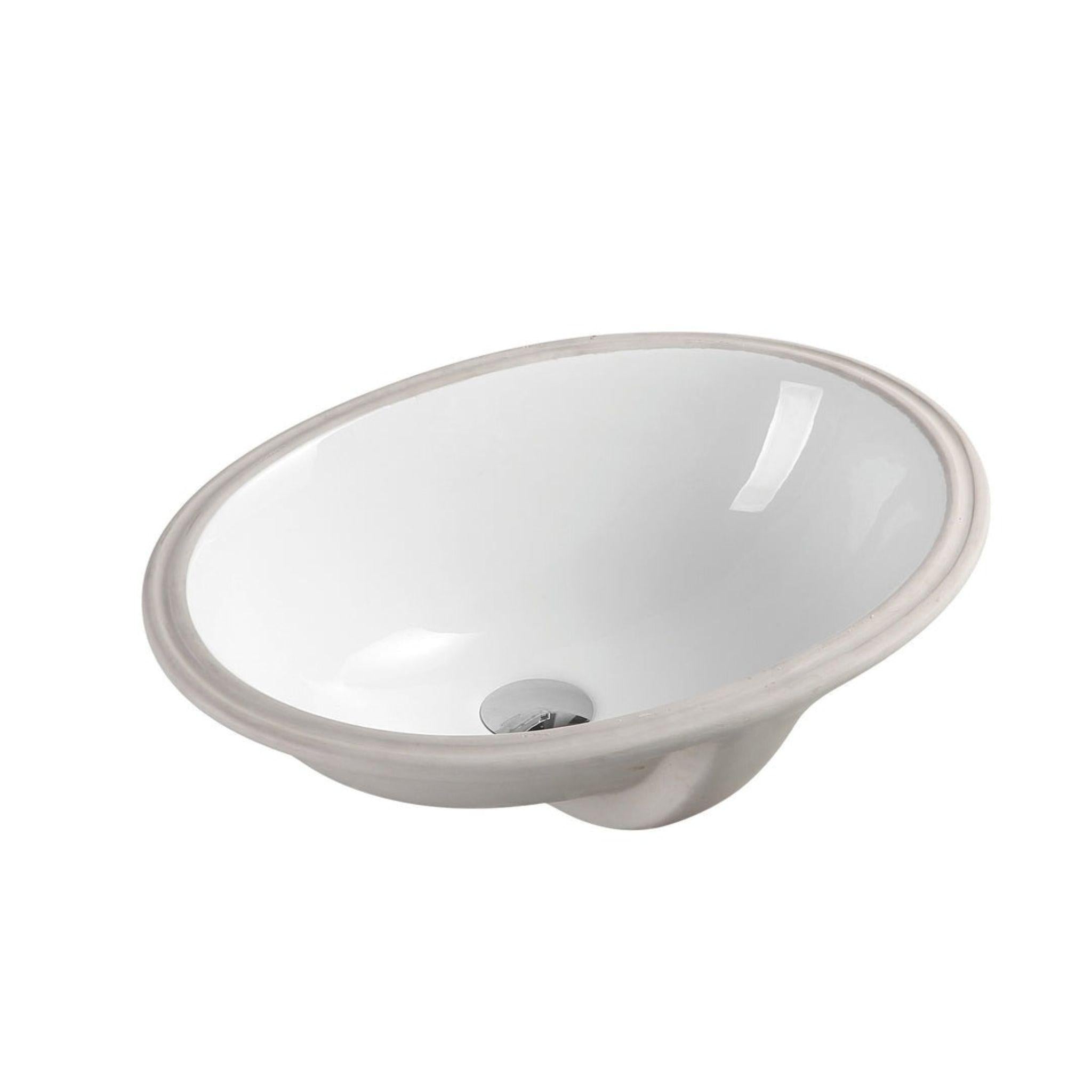 MERCIO NUE OVAL UNDER COUNTER BASIN GLOSS WHITE 585MM