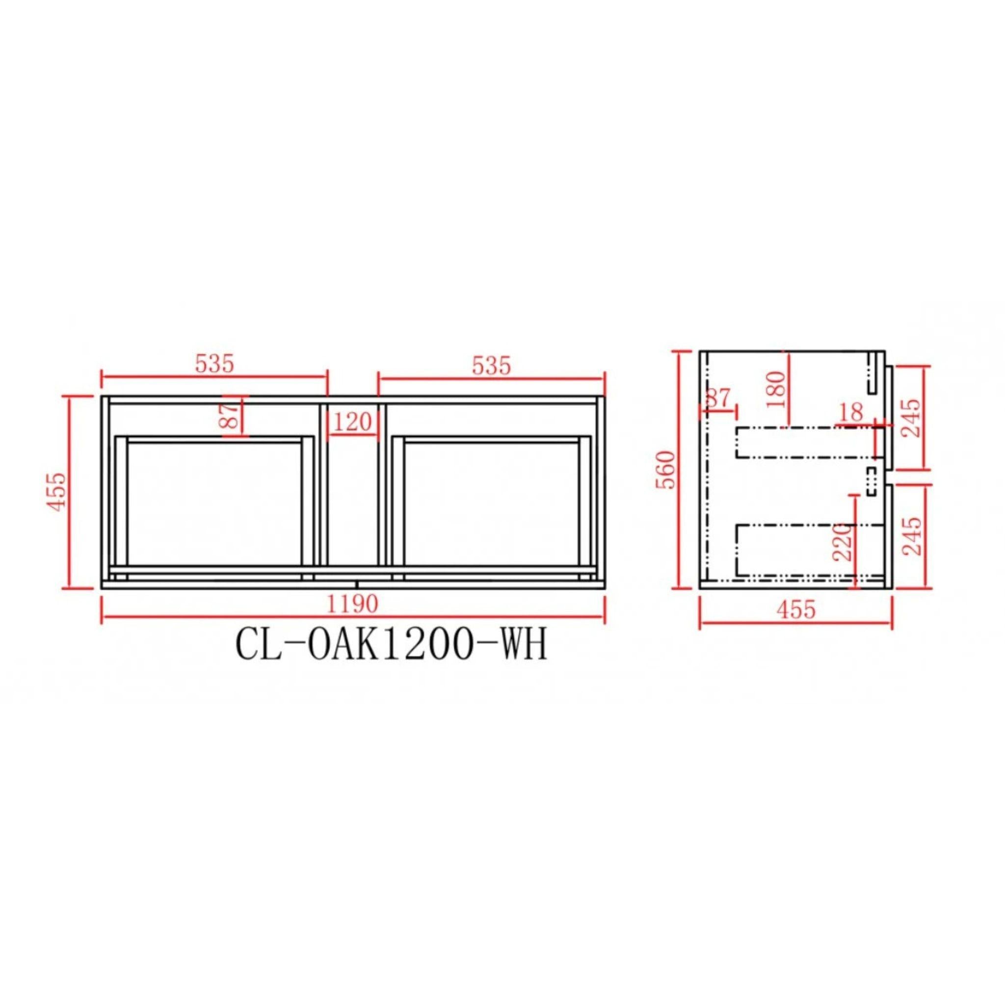 POSEIDON STELLA 1200MM WALL HUNG VANITY