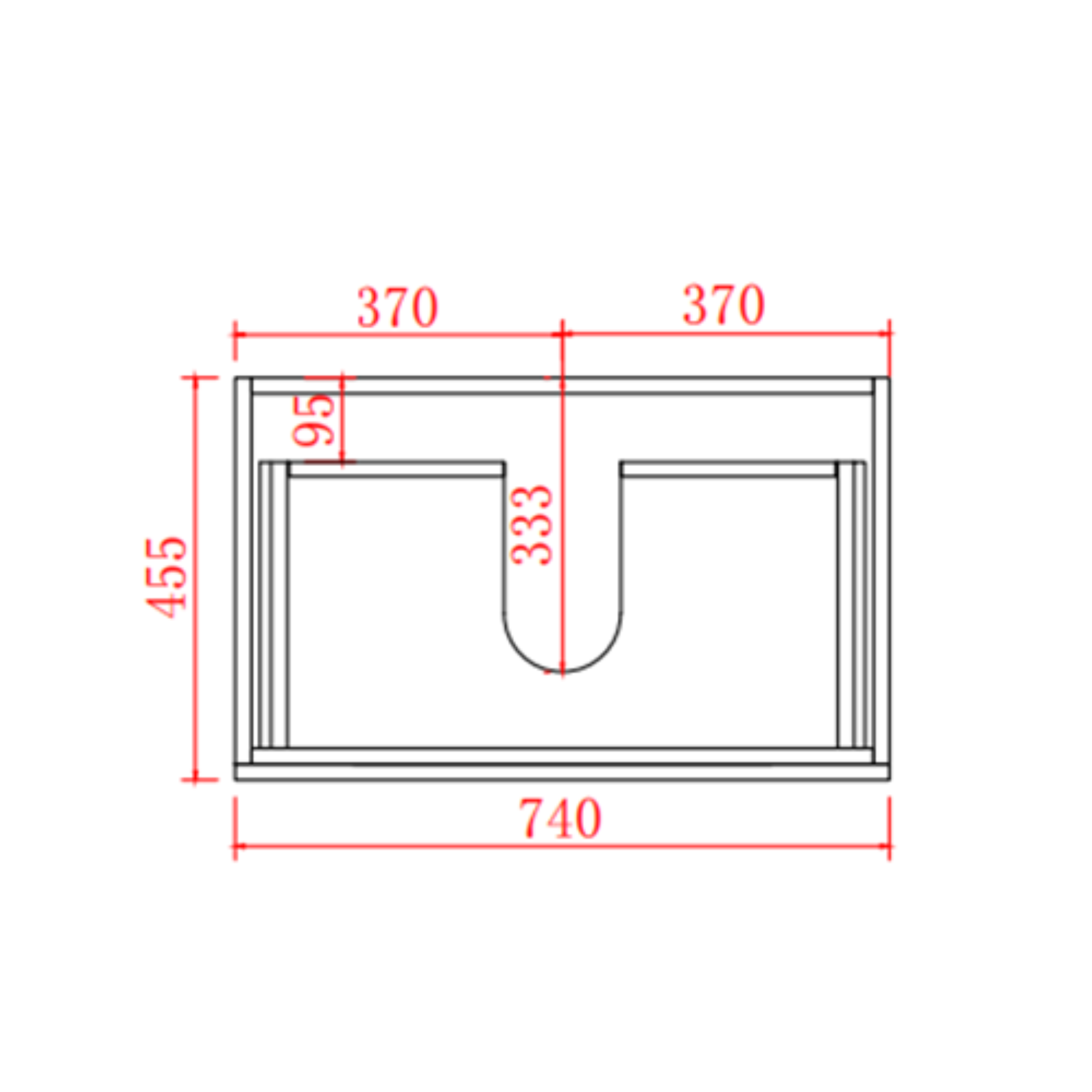 POSEIDON STELLA OAK 750MM SINGLE BOWL WALL HUNG VANITY