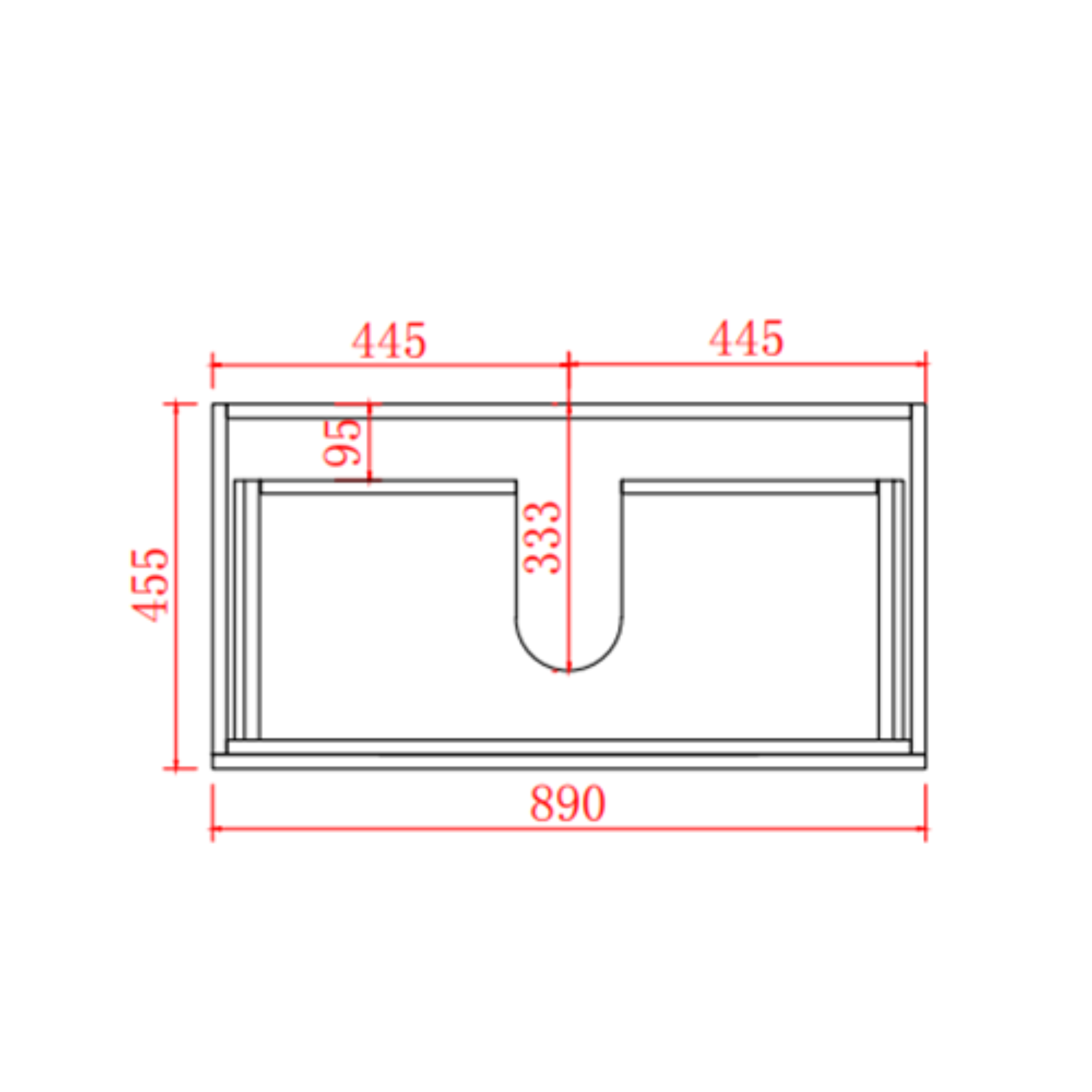 POSEIDON STELLA OAK 900MM SINGLE BOWL WALL HUNG VANITY