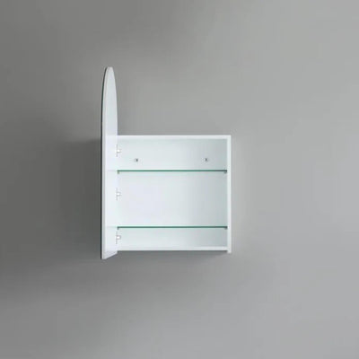 CETO OLIVIA MATTE WHITE ARCH MIRROR SHAVING CABINET 600X900MM