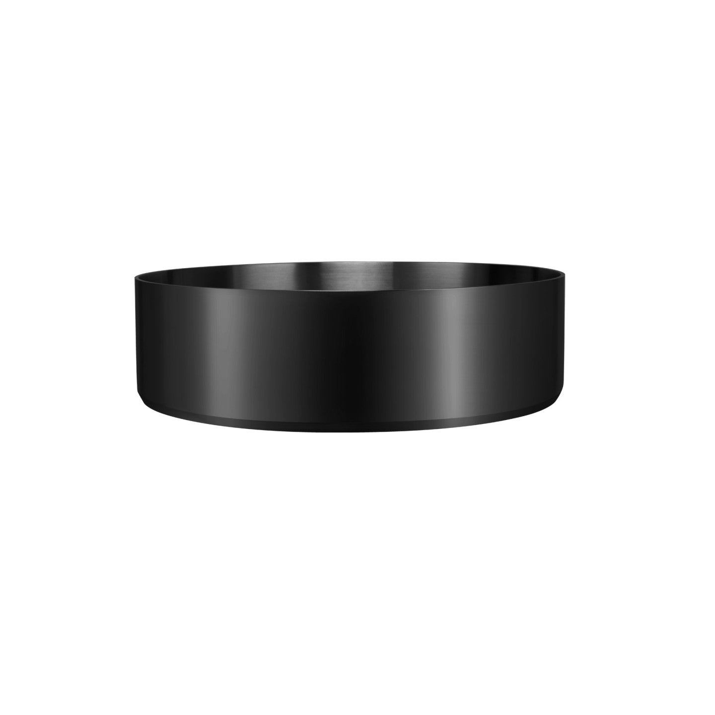 OLIVERI MILAN ROUND STAINLESS STEEL COUNTER TOP BASIN BLACK 400MM