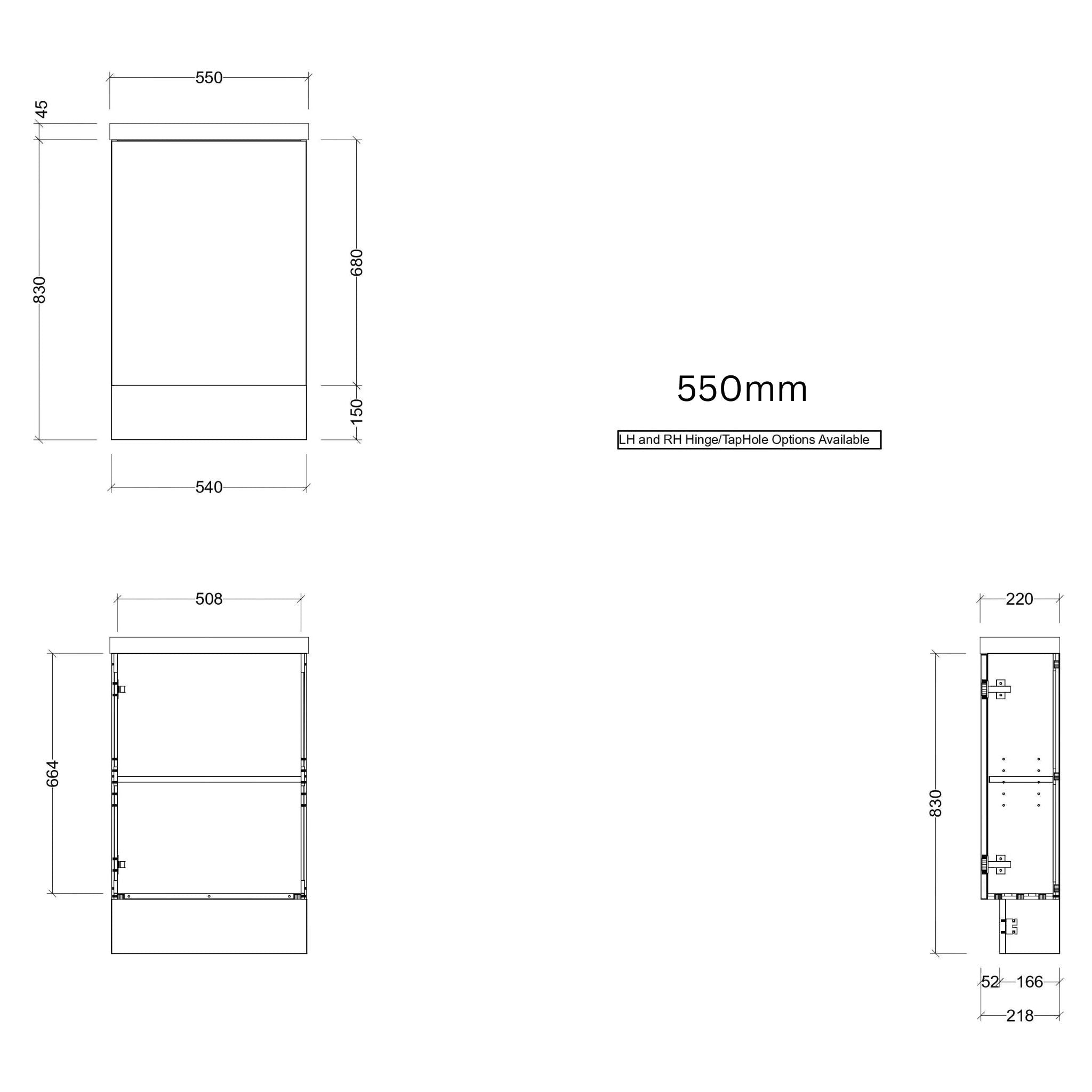 TIMBERLINE OLLIE SPACE SAVING SINGLE BOWL CUSTOM FLOOR STANDING VANITY