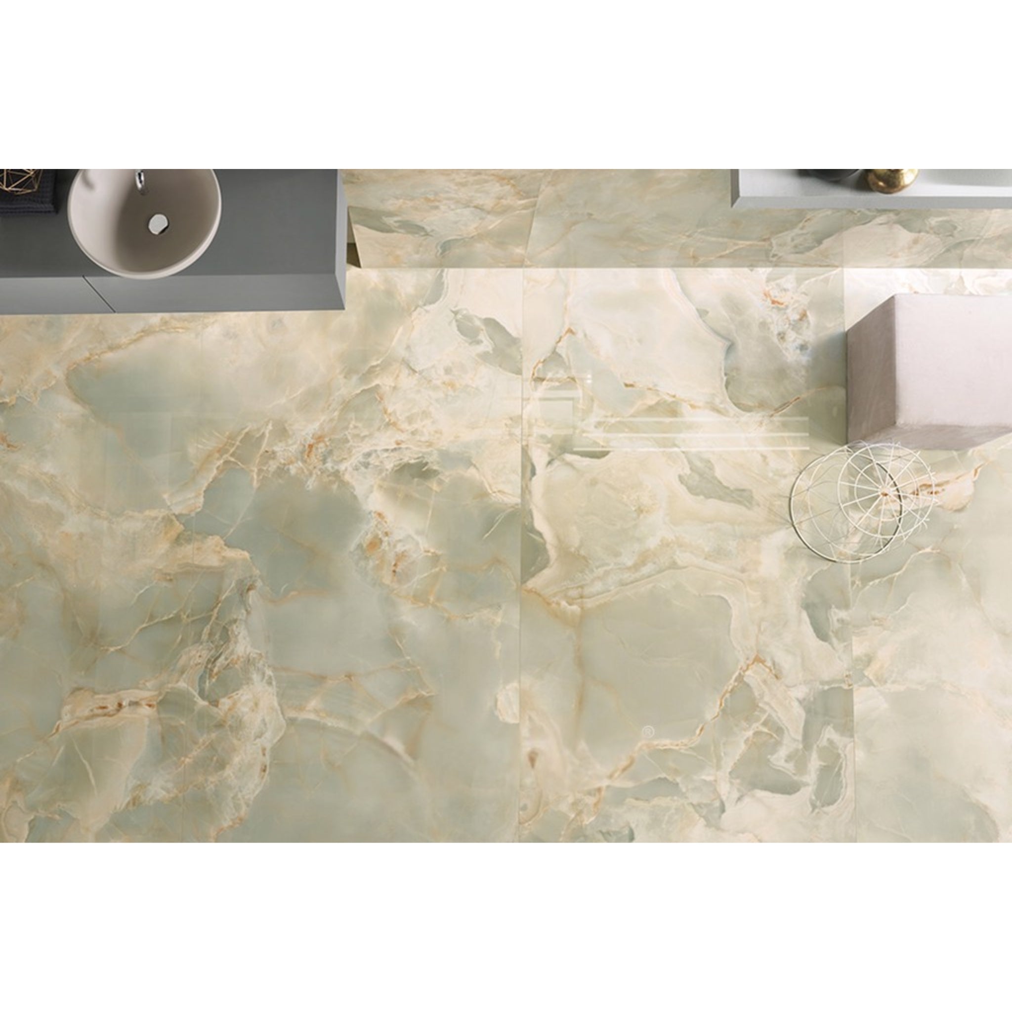 ONICE REALE JADE POLISHED 1200X600MM RECTANGULAR TILE (PER BOX)