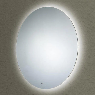 POSEIDON LUNA ROUND FRAMELESS BACKLIT LED MIRROR 3 COLOUR LIGHTS 900X900MM