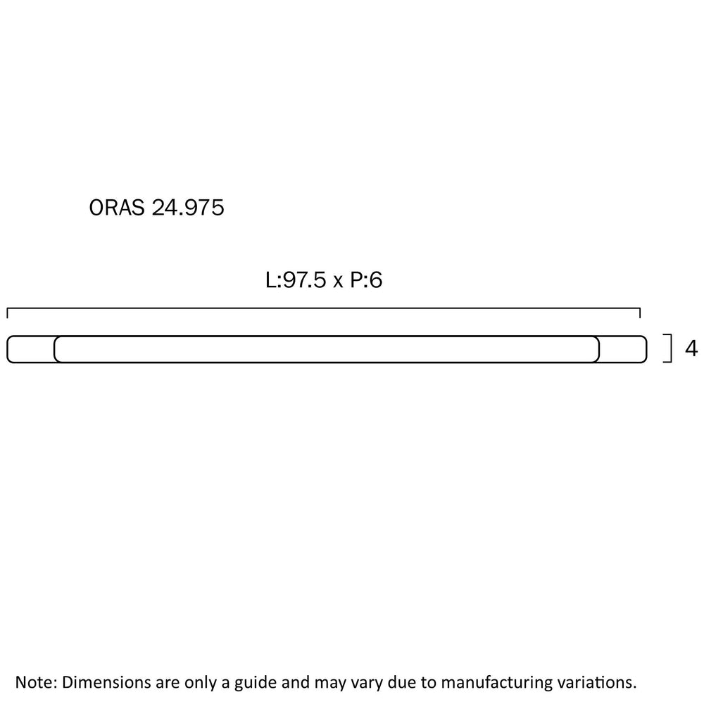 TELBIX ORAS 24W LED WALL BRACKET OPAL BLACK 975MM