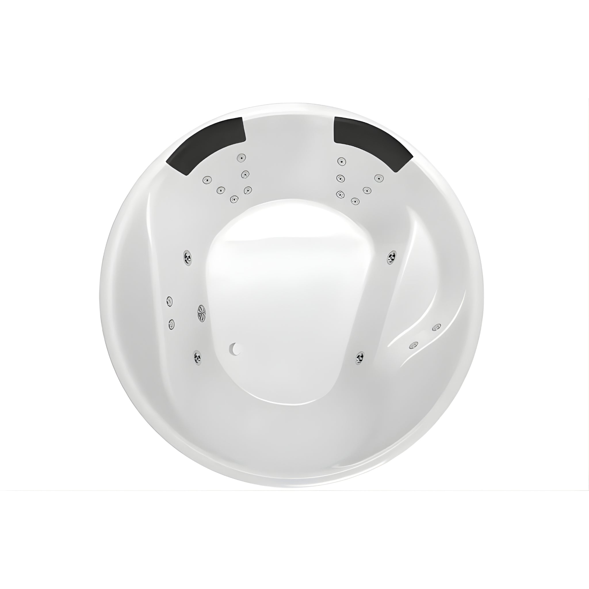 DECINA ORION FREESTANDING DOLCE VITA SPA BATHTUB GLOSS WHITE 1570MM WITH 16-JETS