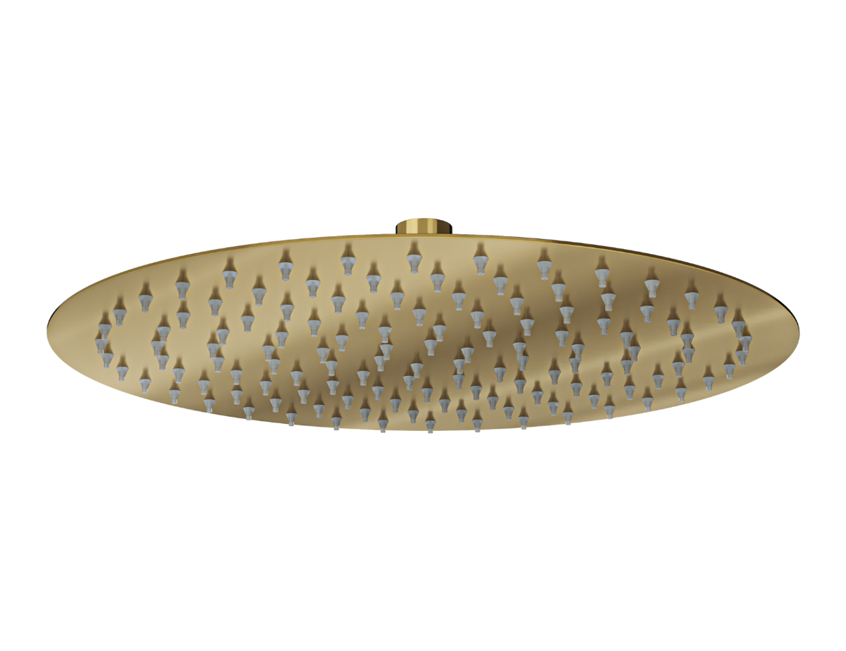 Linsol Oro Round Shower Head 300mm Brushed Brass