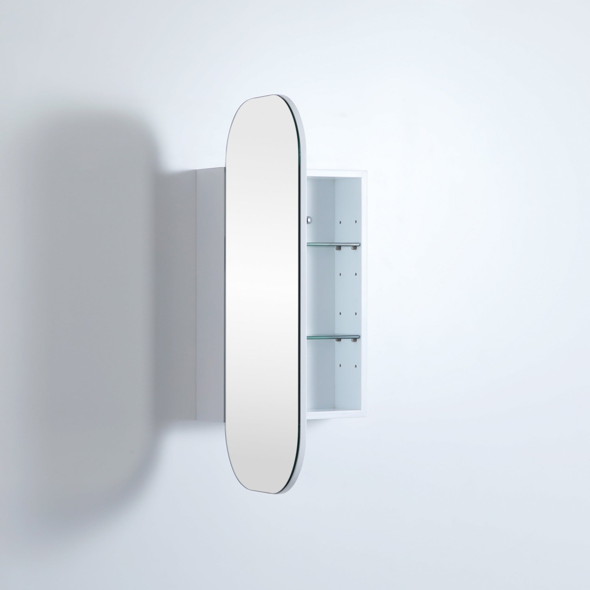 CETO OLIVIA MATTE WHITE MIRROR SHAVING CABINET 400X900MM