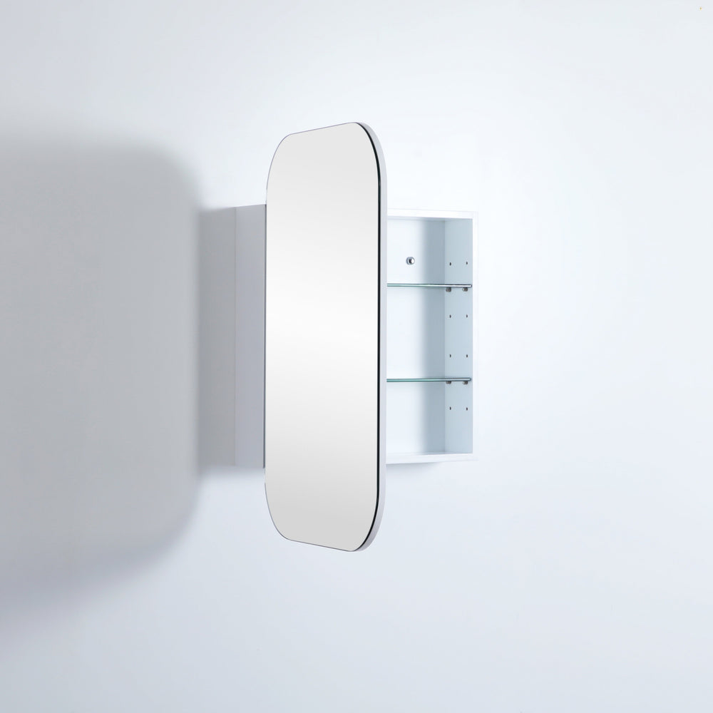 CETO OLIVIA MATTE WHITE MIRROR SHAVING CABINET 600X900MM