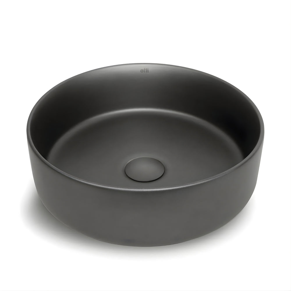OTTI RADIUS ROUND BASIN GUN METAL 360MM