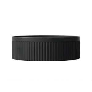OTTI OXFORD ROUND MATTE BLACK BASIN 395MM