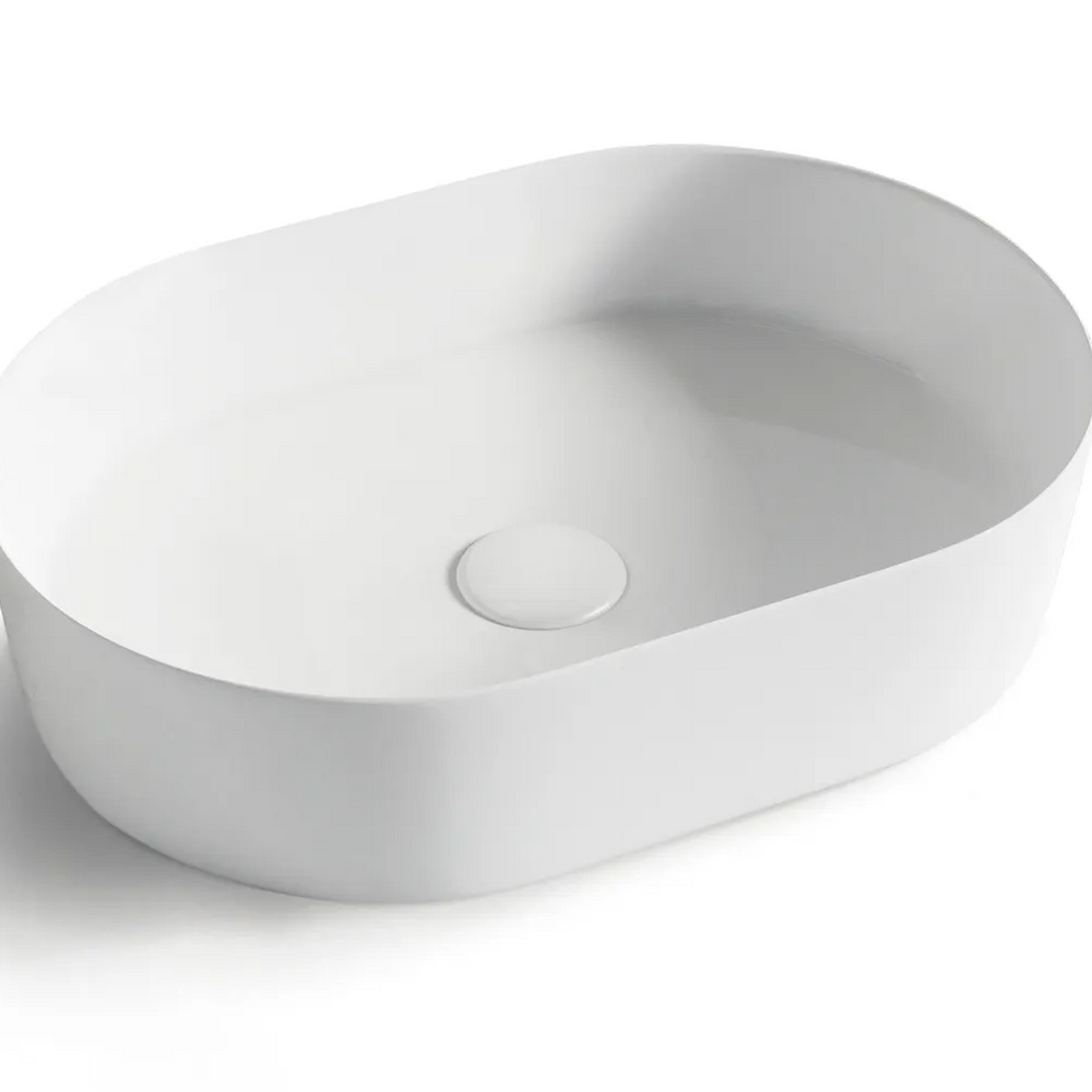 OTTI QUAY OVAL BASIN GLOSS WHITE 500MM
