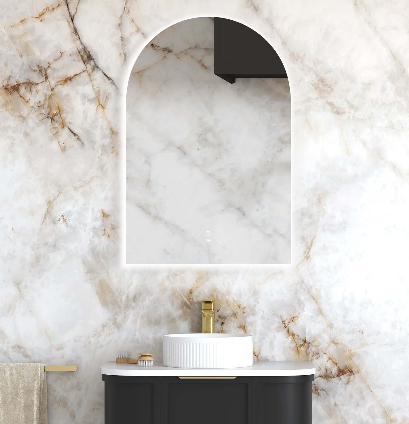 OTTI ARCHIE FRAMELESS LED MIRROR 3 COLOUR LIGHTS 600X900MM