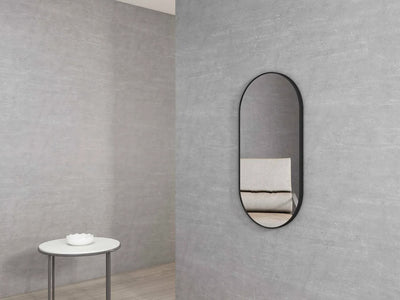 OTTI NOOSA BLACK OVAL MIRROR 450X900MM