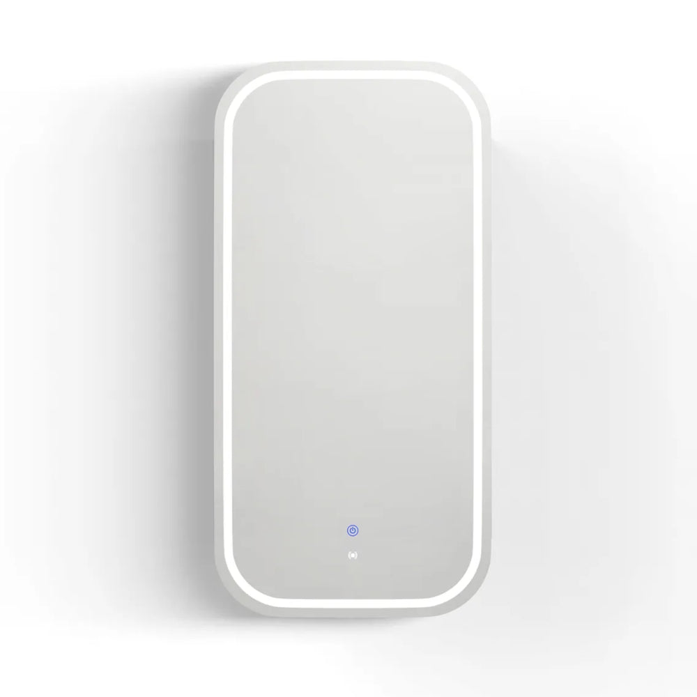 OTTI NEWPORT MATTE WHITE LED SHAVING CABINET WITH POWERPOINT 450X900MM