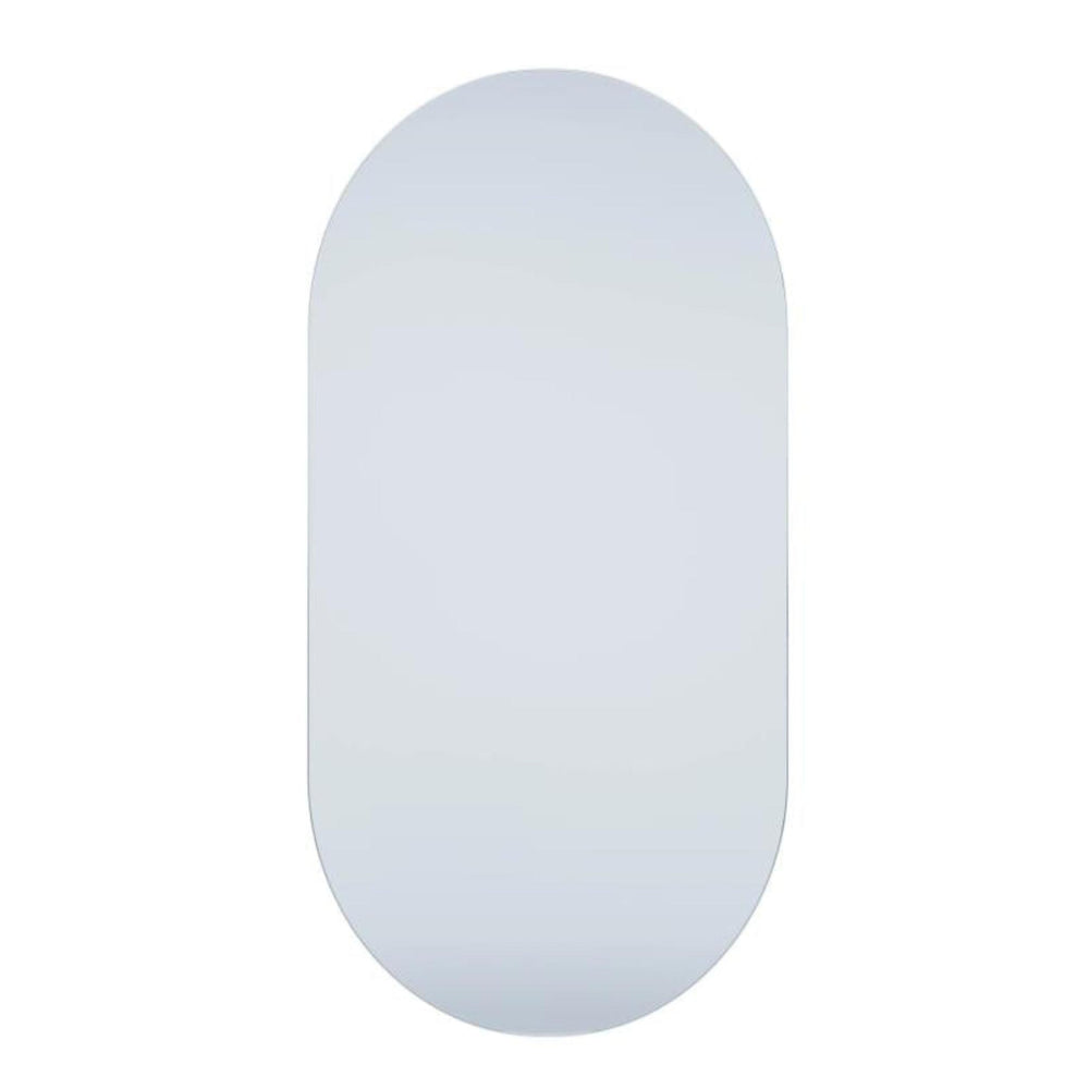 VITO OVIAN OVAL FRAMELESS BACKLIT LED MIRROR 3 COLOUR LIGHTS 450X900MM