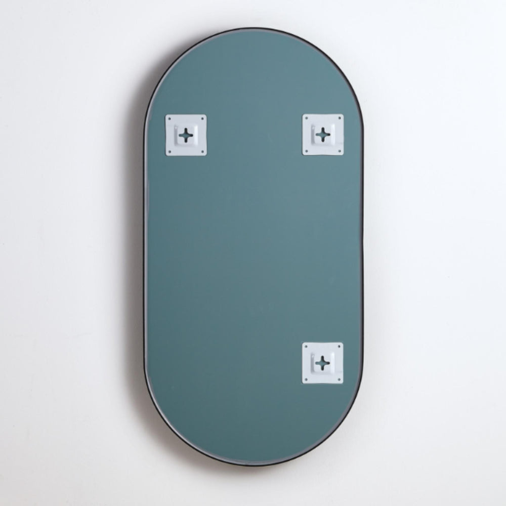 VITO OVIAN OVAL FRAMELESS BACKLIT LED MIRROR 3 COLOUR LIGHTS 450X900MM